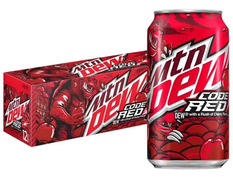 Cans Mountain Dew Code Red 355ML